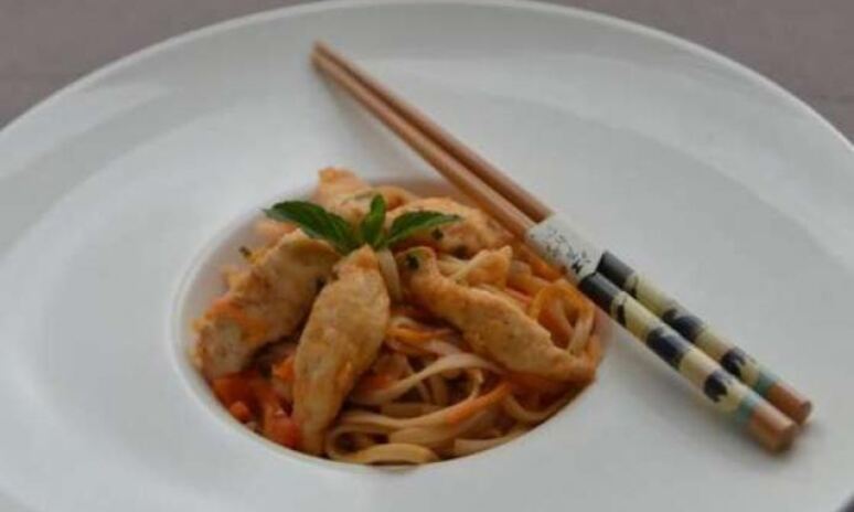 Рецепт лапша удон с курицей