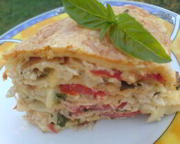 Блинная лазанья