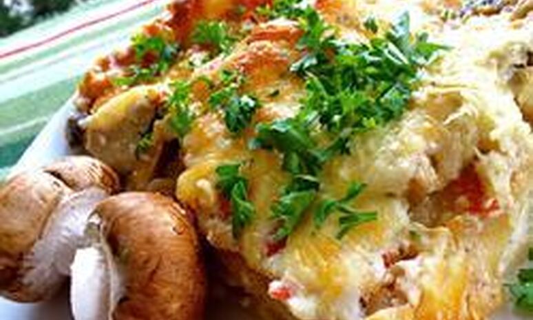 Рецепт грибная лазанья