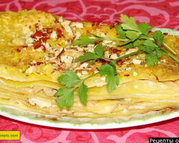 Куриная лазанья с курицей