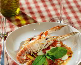 Лазанья Frutti di Mare со шпинатом