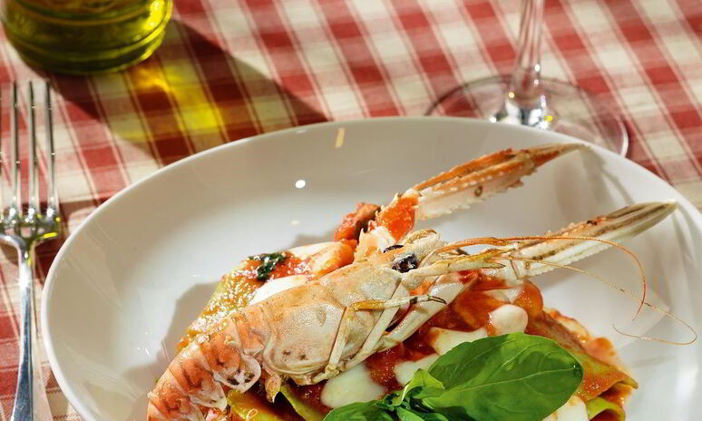 Рецепт лазанья frutti di mare со шпинатом