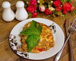 Лазанья под соусом Болоньезе