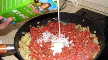 лазанья с фаршем и грибами