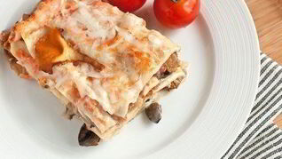 Лазанья с грибами