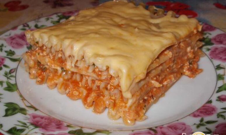 Рецепт лазанья с куриным фаршем