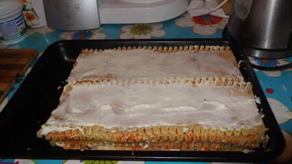 лазанья с куриным фаршем