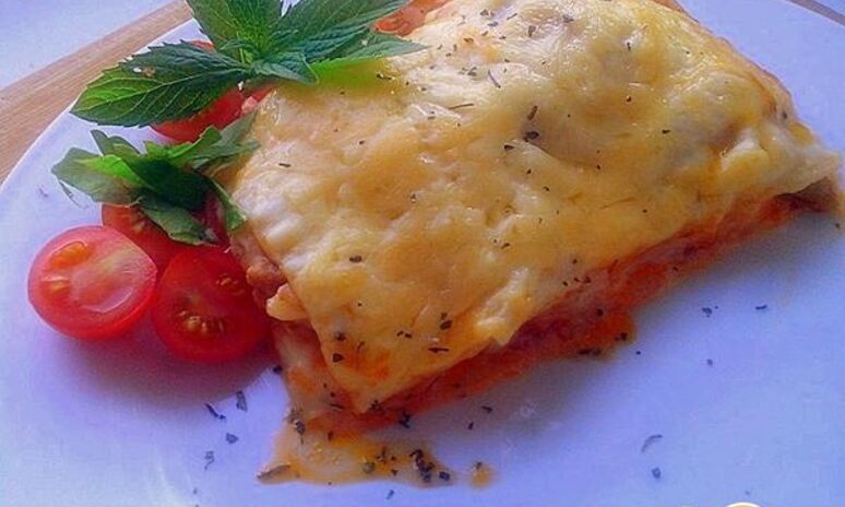 Рецепт лазанья с куриным рагу