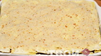 лазанья с курицей и грибами