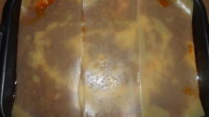 лазанья с мясным фаршем и овощами