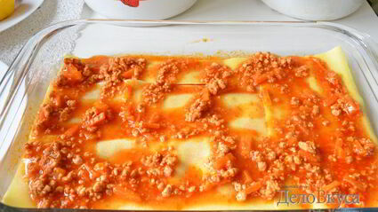 лазанья с мясом