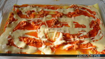лазанья с мясом