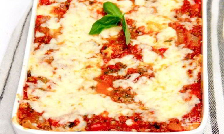 Рецепт лазанья с запеченными овощами