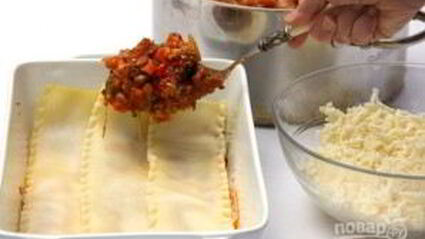 лазанья с запеченными овощами