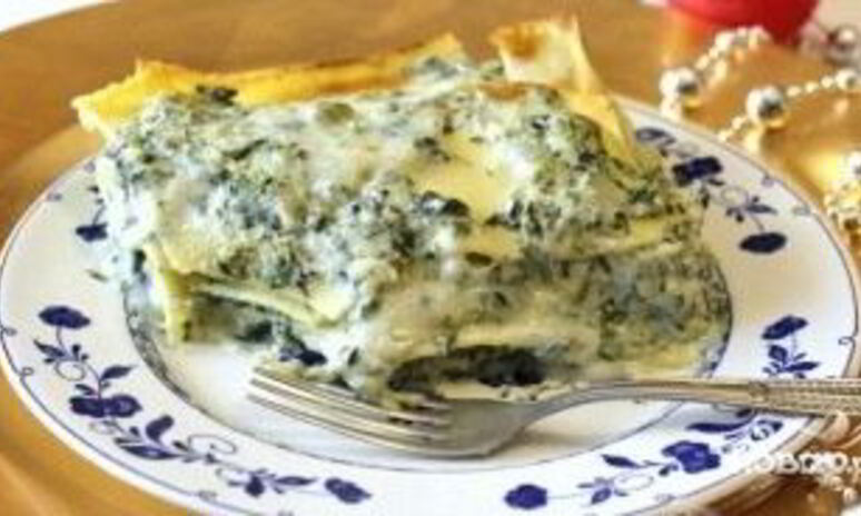 Рецепт лазанья со шпинатом и сыром
