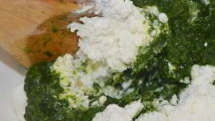 лазанья со шпинатом