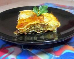 Ленивая лазанья с лавашом