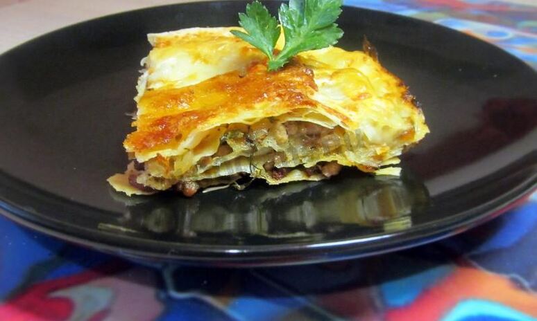 Рецепт ленивая лазанья с лавашом