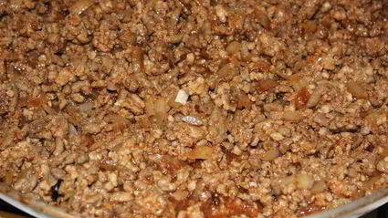 мясная лазанья с грибным соусом