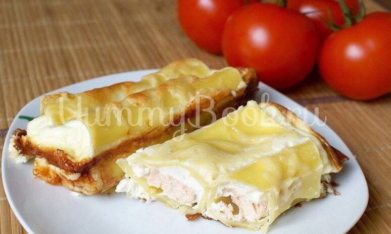 Рецепт каннеллони с филе семги