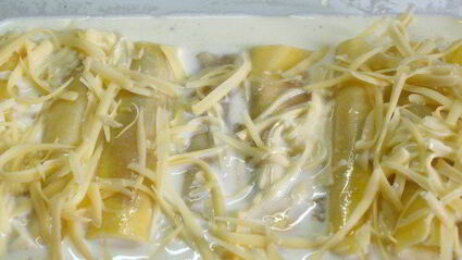 каннеллони с филе семги