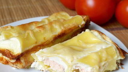 каннеллони с филе семги