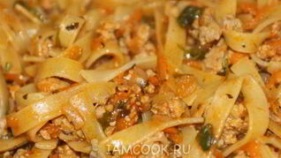 Макароны по-флотски с фаршем
