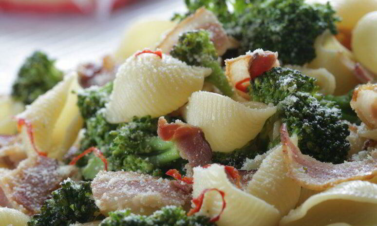 Рецепт макароны-ракушки с брокколи