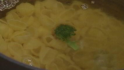 макароны-ракушки с брокколи