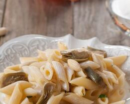Макароны с артишоками