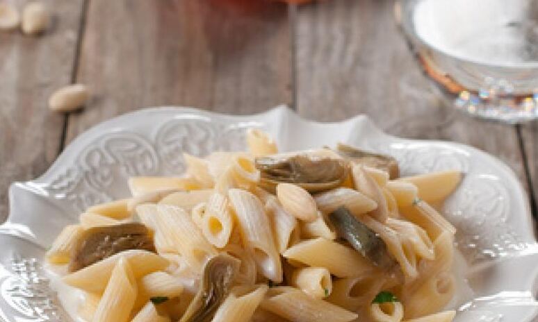 Рецепт макароны с артишоками