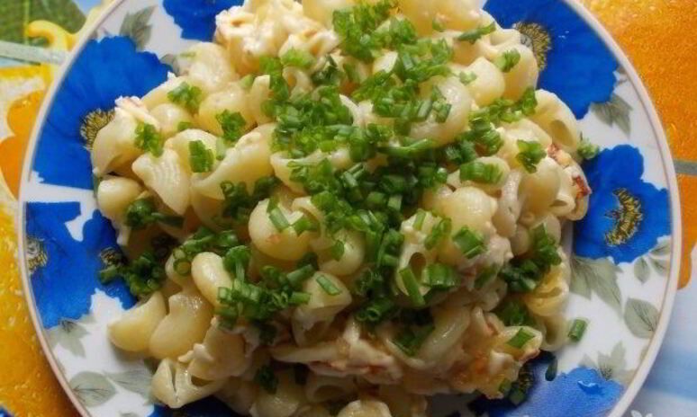 Рецепт макароны с колбасным сыром