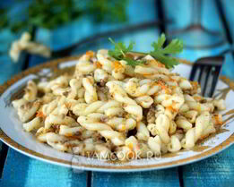 Макароны с сердцем