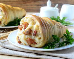 Макароны с сыром в рожке