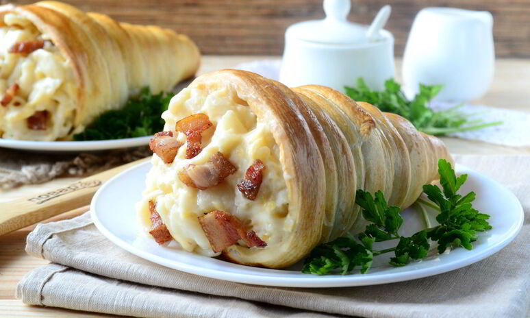 Рецепт макароны с сыром в рожке