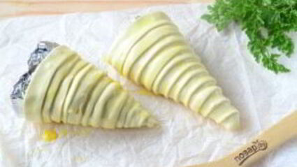 макароны с сыром в рожке