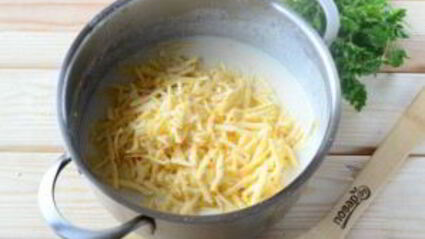 макароны с сыром в рожке