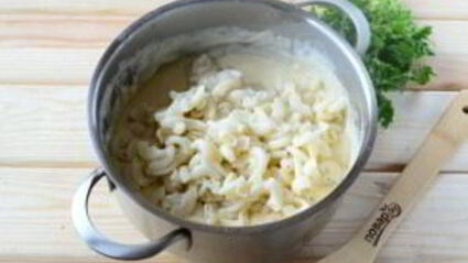 макароны с сыром в рожке