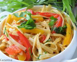 Острая паста со сладким перцем