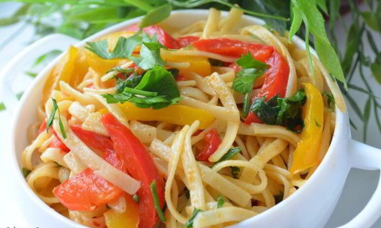 Рецепт острая паста со сладким перцем