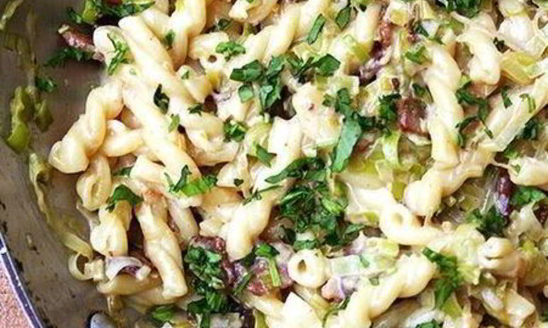 Рецепт паста карбонара с цукини