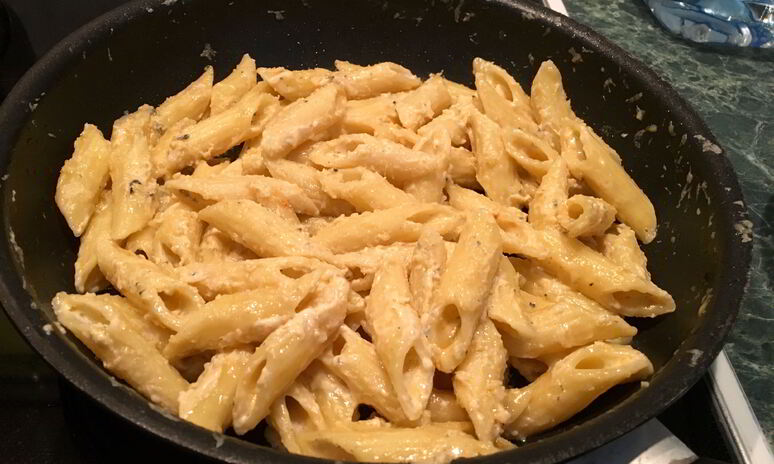 Рецепт паста пенне четыре сыра