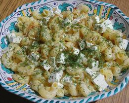 Паста по-турецки с фетой и кефиром