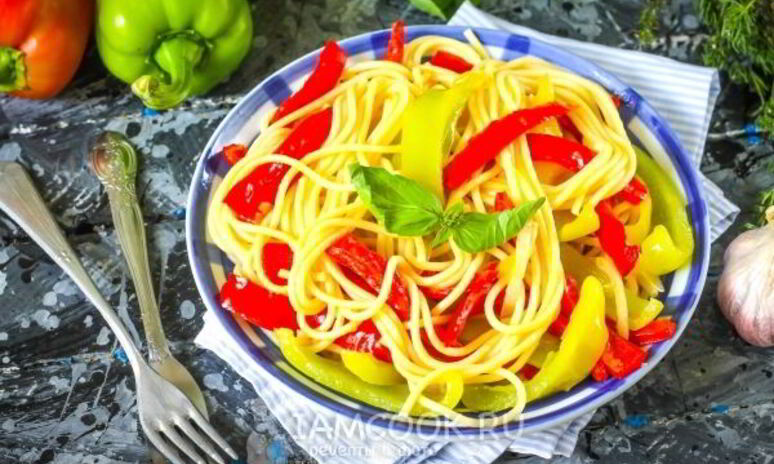 Рецепт паста с болгарским перцем