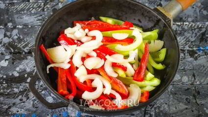 паста с болгарским перцем