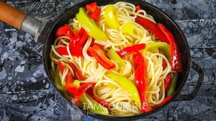 паста с болгарским перцем
