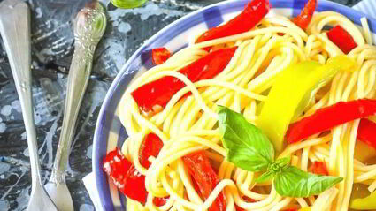 паста с болгарским перцем