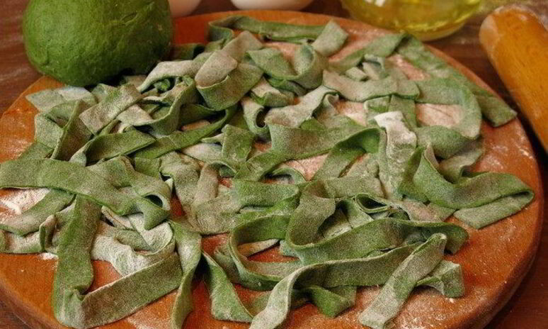 Рецепт паста с крапивой и шпинатом