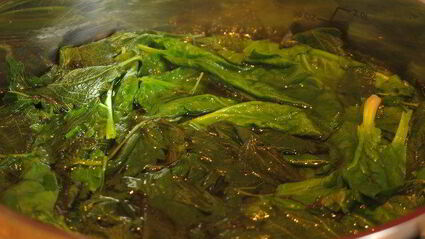 паста с крапивой и шпинатом