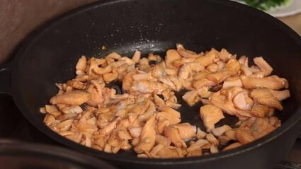 паста с красной рыбой в сливочном соусе